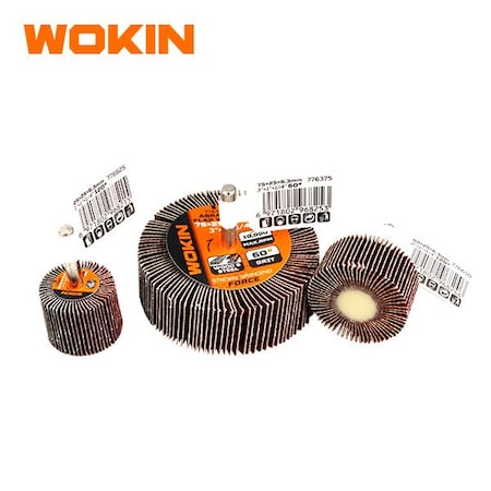 Wokin 2 Inch Abrasive Flap Wheel  120 Grit 776650